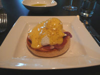 Eggs Benedict is recommended